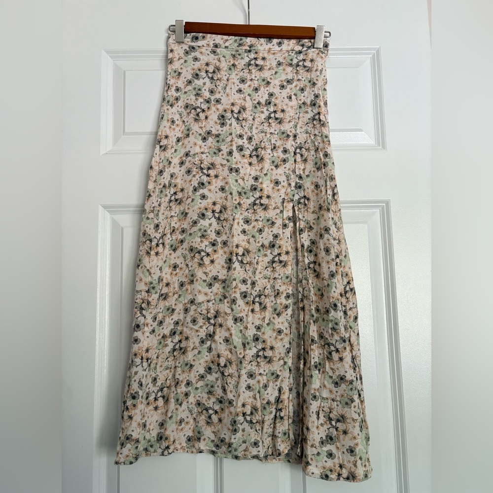 H&M Floral Maxi Skirt